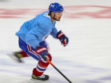 Michael Frolik skates during Montreal Canadiens training camp practice at the Bell Sports Complex in Brossard on Tuesday Jan. 5, 2021.