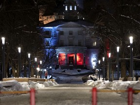 McGill University after the start of the Quebec-wide curfew Jan. 23, 2021.