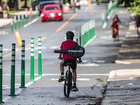 Residents expressed anger after hundreds of parking spots were removed and a bike path was installed on Terrebonne St. without public consultation or even a notice from the city.