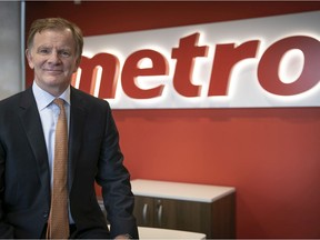 Metro CEO Eric La Fleche at the corporate office in Montreal office on Friday September 4, 2020.