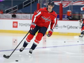 At age 43, defenceman Zdeno Chara had 1-2-3 totals and was plus-7 while averaging 20:29 of ice time in his first seven games with the Washington Capitals.