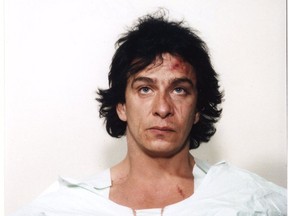 A photo of Serge Robin following his arrest for murder in 1992 in British Columbia.