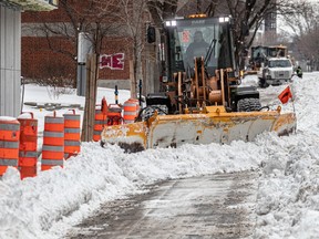 The city's snow removal trucks were out in force on Jan. 3, 2021.