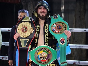 Montreal's Sadriddin Akhmedov captured the vacant NABF super-welterweight title with an unanimous 10-round decision against Stephen Danyo on Friday, Jan. 29, 2021, in Cuernavaca, Mexico. Akhmedov improved to 12-0.