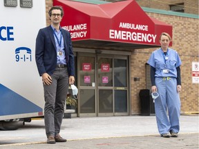 Dr. Jerome Leis and Dr. Lynfa Stroud are pictured at Sunnybrook Hospital in Toronto on Thursday, January 21, 2021. The patient, when he came into the hospital ER with what seemed to be mild pneumonia, wasn't that sick and might otherwise have been sent home. Except the man had just returned from China, where a new viral disease was spreading like a brush fire. His chest X-rays were also unusual. "We'd never seen a case like this before," says Dr. Jerome Leis. "I'd never seen an X-ray quite like that one." Less than two days after admission to Sunnybrook, the man would become "Patient Zero" - the first COVID-19 case in Canada.