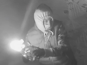 Laval police are seeking information on a person they suspect of firebombing a residence.