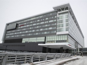 The Montreal Airport Marriott In-Terminal Hotel on Friday February 19, 2021 is one of five hotels in the Montreal area that have been accepted to quarantine returning air travellers.