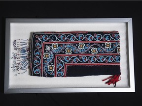 A traditional beaded headdress dating from about 1850 was returned to the Cree Nation by the city-owned Lachine Museum, Mayor Valérie Plante announced Feb. 24, 2021.