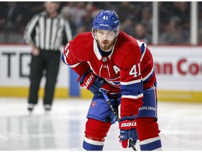 Paul Byron, who is in the second season of a four-year, US$13.6-million contract, was placed on waivers after posting 0-3-3 totals in 14 games this season.