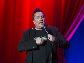 Mike Ward is seen hosting the Nasty show as part of the Just For Laughs festival in Montreal in 2015.