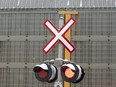 A railway crossing