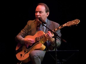 Adam Gopnik, playing the Django Reinhardt chords on J'Attendra. The New Yorker writer, who was raised and educated in Montreal, has been selected for France's prestigious Légion d'honneur.