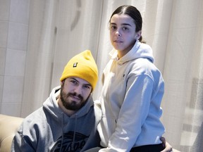 CFL player Alexandre Dupuis and Olympic diver Meaghan Benfeito lost everything they owned in a house fire that levelled their Mirabel condo building.