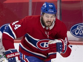 Canadiens defenceman Joel Edmundson leads the NHL in plus-minus with +14 after Tuesday's games.