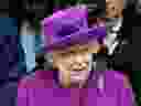 Queen Elizabeth II is seen in February 2020: 