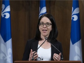 Sonia LeBel, Quebec minister responsible for intergovernmental relations, released a document Friday setting out Quebec's position on modernization of the federal Official Languages Act.