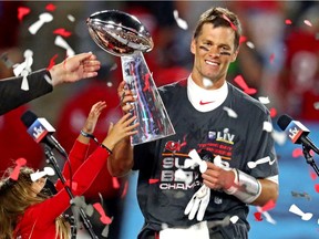 Quarterback Tom Brady won his record seventh Super Bowl on Sunday, Feb 7, 2021, and was named MVP for the fifth time when he led the Tampa Bay Buccaneers to a 31-9 victory over the Kansas City Chiefs.