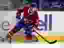 Montreal Canadiens winger Artturi Lehkonen during action against the Ottawa Senators in Montreal on March 2, 2021. 