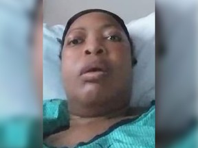 In a video posted to Facebook, Mireille Ndjomouo said she was given penicillin despite telling hospital staff she was allergic to it.