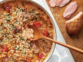 U.S. cookbook author Mark Bittman shows some flexibility with his cassoulet variations, but this version features the traditional beans and sausage.