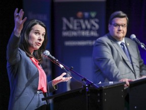 Valérie Plante and Denis Coderre went toe-to-toe in an English-language debate during Montreal's mayoral race in 2017.