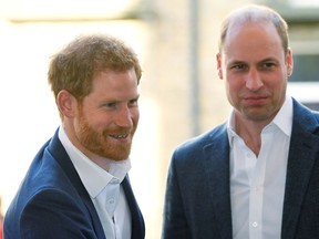 FILE PHOTO: Britain's Prince William and Prince Harry attend the opening of the Greenhouse Sports Centre in central London, April 26, 2018. REUTERS/Toby Melville/Pool/File Photo