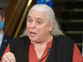 Québec solidaire co-spokesperson Manon Massé.