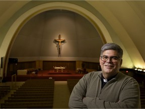Father Michael Leclerc at St. Ignatius of Loyola Church in N.D.G. "The hardest thing personally is not seeing my parishioners."