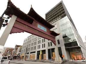 The archway on St-Laurent Blvd. as you enter Chinatown is "a gift from the city that welcomes people — in Chinese writing only," one restaurant manager pointed out to columnist Josh Freed, adding: “Maybe the (language) inspectors should go after the city for that.”