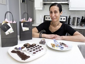 Temporarily laid off from her job as Sunwing flight attendant, Cristina Zoghbi is piping her creativity into her new company Chocolarté. “Every flight, I would bring six truffles with me — one for each of the crew,” she says. “My crew were my taste-testers for years.”