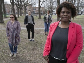 Nadine Collins, front, director of St-Raymond Community Centre, with, from left, Sandra Serrano, Christine Richardson and Renate Betts, directors of the Walkley, Loyola and Westhaven community centres, respectively.