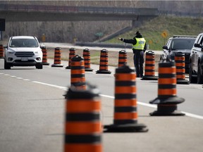 Ontario has set up checkpoints at its borders with Quebec and Manitoba, while B.C. is trying to limit visitors from Alberta. In Quebec, travel from red or orange zones to yellow or green zones in forbidden.