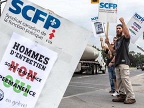 "We told them: Lift your lockout notice, and the response we gave with a partial strike, we're ready to lift that," says SCFP adviser Michel Murray.