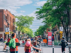 The main thoroughfare of Wellington Street in Verdun is one of the largest pedestrian stretches of the city come summertime.