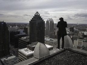 Shot from atop the Sun Life Building: The photographer and rooftopper @stealthymask says there are few buildings in the city he hasn't looked out from the top of.