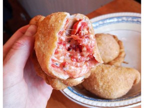 The panzerotti of Villeray's Knuckles Cantine & Vin are like pizza pockets cranked to 11.