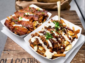 Le Grand PoutineFest is beginning its cross-island tour with a stop at Place Vertu; five food trucks will dish out 18 different versions of poutine.