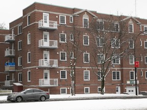 A building where an attempted murder took place inside the interior parking lot on Côte-des-Neiges Rd. in December 2020. Robert Novy Pierre and Willy St Jean, were convicted of the attempted murder.