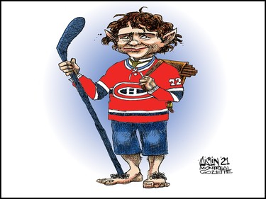 Habs rookie Cole Caufield drawn as Bilbo Baggins from Lord of the Rings