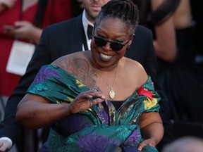 FILE: Whoopi Goldberg arrives for the 90th Annual Academy Awards on Mar. 4, 2018, in Hollywood, Calif. /