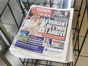 Benoit Charette, Quebec's minister in charge of fighting racism, took to Twitter to denounce the Journal's front page.