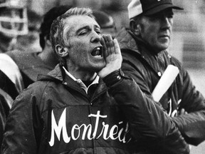 Marv Levy had a regular-season record of 43-31-4 as the Alouettes head coach. His teams won seven of 10 playoff games during his five seasons at the helm.