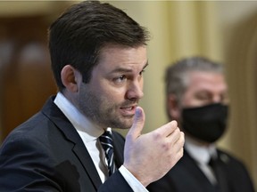 Parti Québécois Leader Paul St-Pierre Plamondon, seen in a file photo, praised the “audacity” of members of the Parti Québécois after they endorsed a policy of applying the French Language Charter to the CEGEP system.
