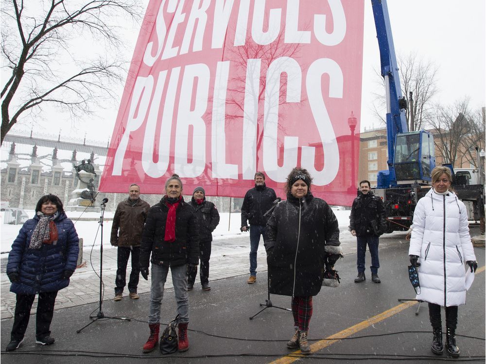 Public sector unions to protest in Montreal and Quebec City