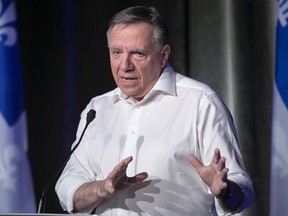 Premier François Legault's CAQ leads in voter preference with 46 per cent support.