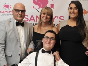 Kirkland resident Sammy Cavallaro with his parents Aniello Cavallaro and Rosa Mariani, and sister Julianna at the annual Sammy's Valentines Gala fundraiser for spinal muscular atrophy (SMA). The gala is on pause due to COVID-19, but to date, it has raised $1.5 million for SMA research.