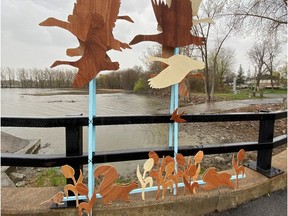 This work by Monica Brinkman, which was inspired by the poem by Jean-Noël Bilodeau, is part of the “Ode in the spring" project in Vaudreuil-Dorion in May.