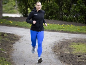 “My strength comes from something that I say to myself each day: We have one death — make it count by having accomplished something while living," says Chantal Haigh. She aims to raise $20,000 before next week's run from Montreal to Quebec City.