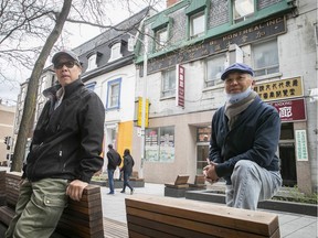 At the Chinese Association of Montreal, which has owned its three-storey stone headquarters since 1920, there’s a firm resolve to stay put. “Our building is not for sale,” says the association’s vice-president Bryant Chang, left, with director Bill Wong.