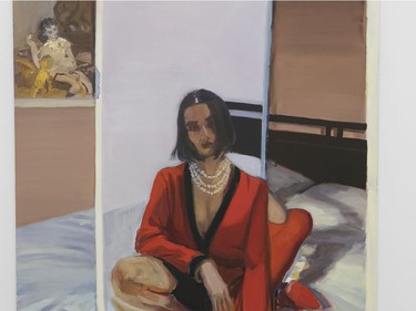 This oil on canvas piece, titled Suite, by artist Janet Werner is on display at the Bradley Ertaskiran gallery until June 13.